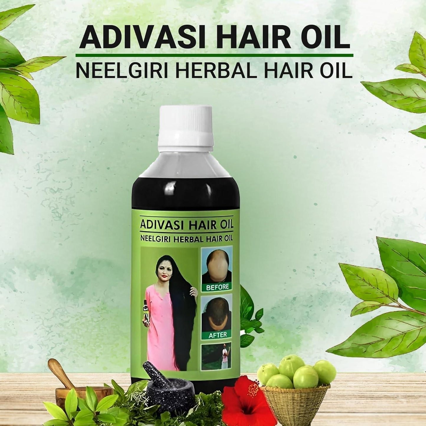 Adivasi Neelgiri Hair Oil 125ML (Pack of 2)